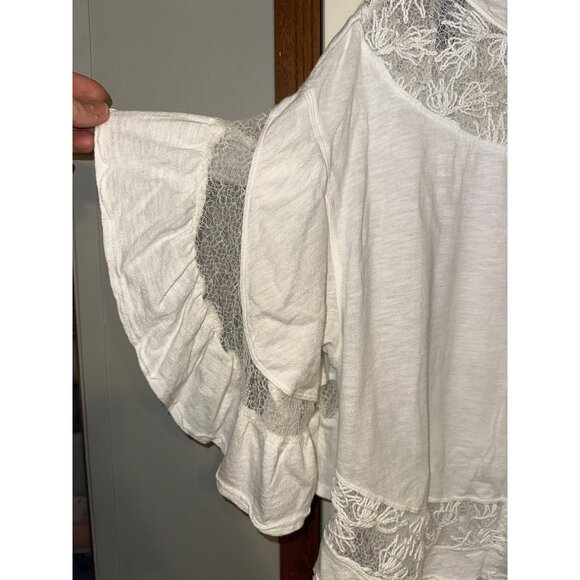 Free People Love Affair Bell Sleeve Top Size Medium - Picture 6 of 12